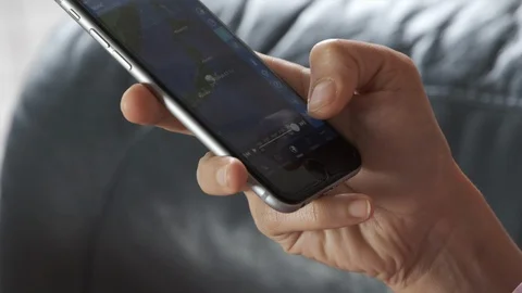 Female hands with smartphone Stock Footage 91326009