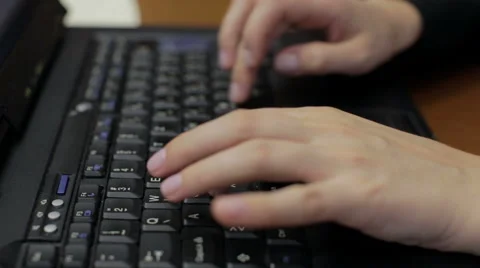 Female hands typing on notebook computer 動画素材 41751518