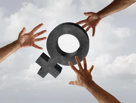 Female Harassment Stock Illustration