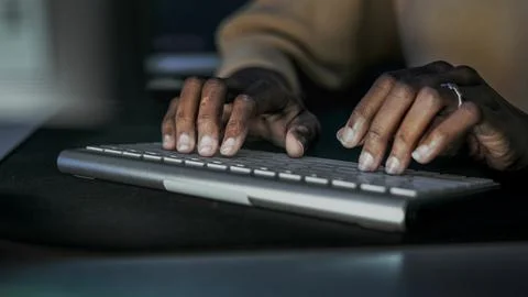 Female IT programmer working on computer Stock Photos