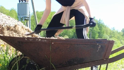 Female labour worker Stock Footage 113147820
