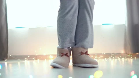 Female legs dancing on floor Stock Footage 225043517