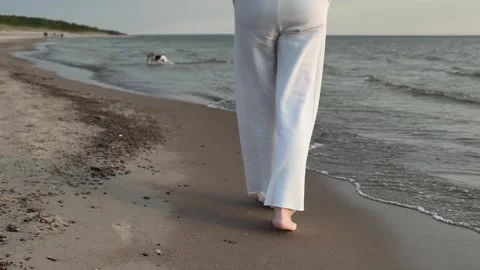 Female legs view from the behind Stock Footage 241660983