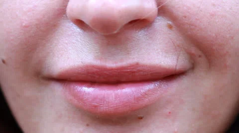 Female lips closeup. Видео 25970747