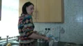 Female making tea HD Footage
