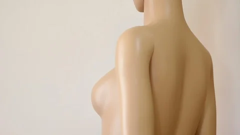 Female mannequin - back view Stock Footage 120417547