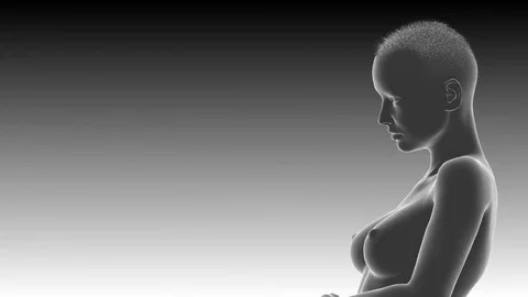 Female mannequin. Rotation on a light background. Stock Footage 80207548