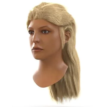 3D Model: Female Mediterranean Head 3D Model #90622269