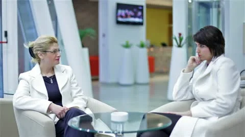 Female meeting Stock Footage 24672341