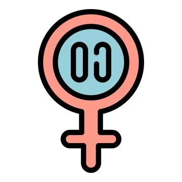 Female menopause icon vector flat 스톡 일러스트
