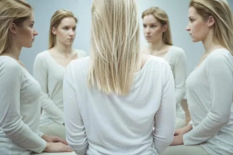 Female with mental problem Foto stock