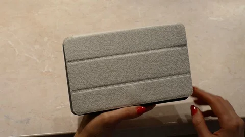 Female Model On Ipad - Tablet 53 Stock Footage 47976489