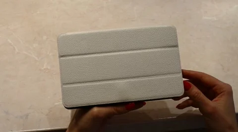 Female Model On Ipad - Tablet 56 Stock Footage 47973997