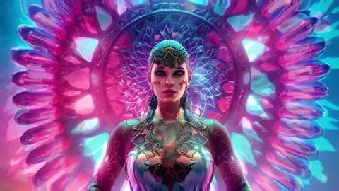 Female Model Morph Style Stock Footage 246452299