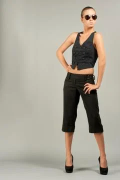 Female Model Posing In A Studio Stock Photos