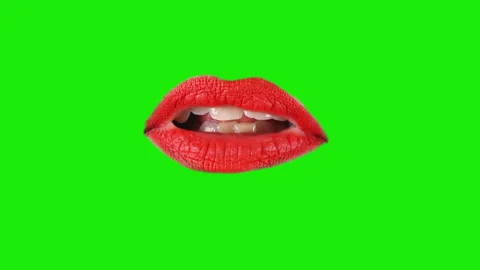 Female Mouth Talking Green Screen Backgr... | Stock Video | Pond5