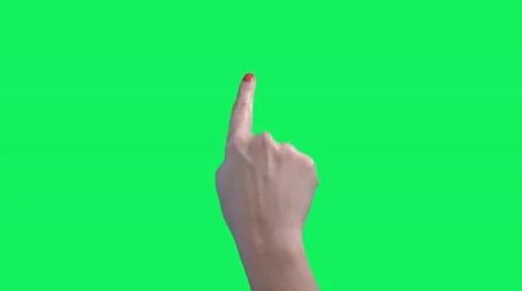 Female Multi Touch Touchscreen Hand Gestures, Green Screen, Ipad Stock Footage 56931554