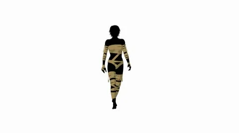 Female mummy Stock Footage 10608820