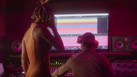 Female Musicians Collaborating in a Studio Stock Footage 270319338
