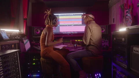 Female Musicians Collaborating in a Studio Stock Footage 270319378