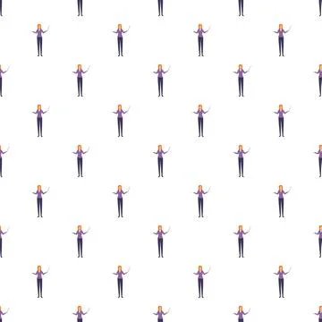 Female orchestra conductor pattern conducting music performance Stock Illustration