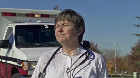 Female Paramedic Stock Footage 22788107