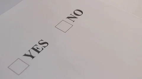 Female by pencil notes no in test Stock Footage 107390262