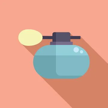 Female perfume icon flat vector. Fashion woman young Stock-Illustration