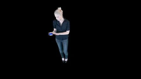 Female on the phone Stock Footage 8948287