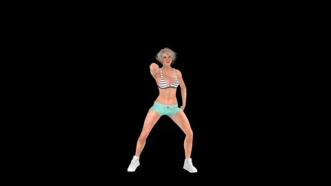 Female Pop Dancer 4K Stock Footage 123702234