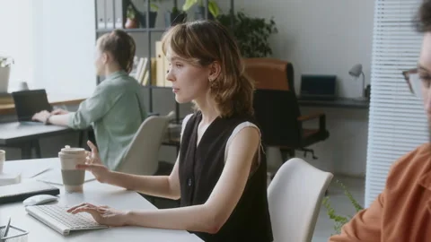 Female Programmer Coding Stock Footage 313490057