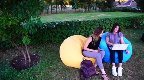 Female Programmers Freelancers Use Their Computer to do Their Job and Write Stock Footage 68671020