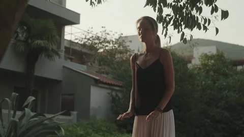 Female qigong master practicing breathing and movement exercises Stock Footage 257670576
