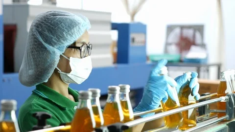 Female Quality control officer checking to product at factory. Stock Footage 102031990