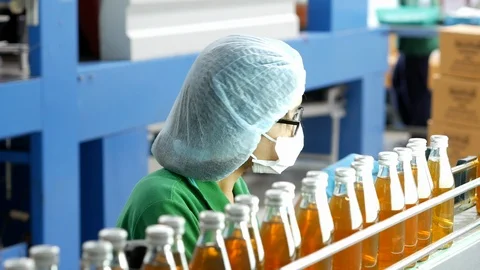 Female Quality control officer checking to product at factory. Stock Footage 102032204