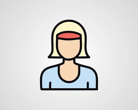Female Rapper Icon Vector | Bold Hip-Hop Artist Character Design Stock Illustration