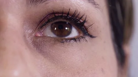 Female REM Eye Video stock 131568078