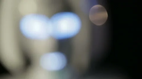 Female robot head Stock Footage 62022620