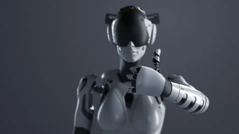 Female Robot Stock Video Footage | Royalty Free Female Robot Videos