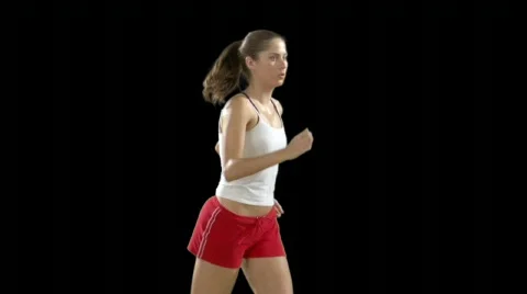 Female Runner Stock Footage 79834