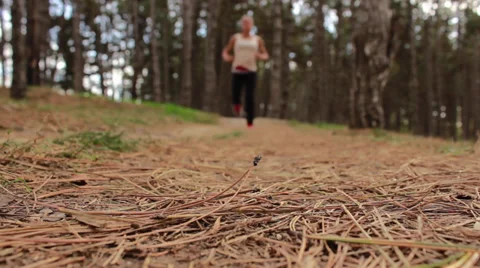 Female Runner Stock Footage 32373173