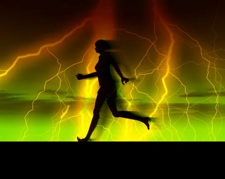 Female Runner Stock Illustration