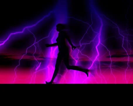 Female Runner Stock Illustration