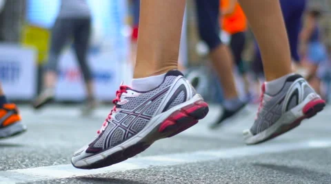 Female Runner Warming Up For A Run Slow Motion Stock Footage 68101856