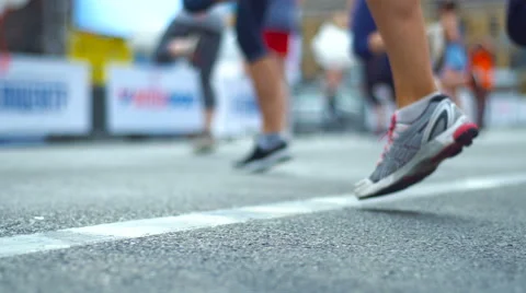 Female Runner Warming Up For A Run Slow Motion Stock Footage 68102080