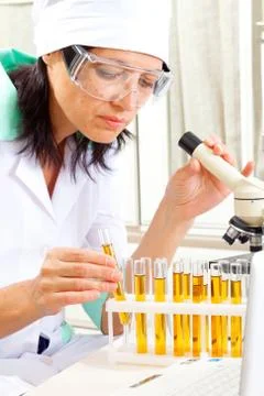 Female scientist Stock Photos