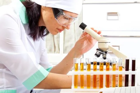 Female scientist Stock Photos
