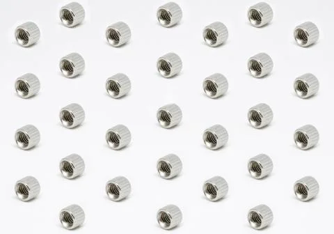 Female screw pattern on white background Stock Photos