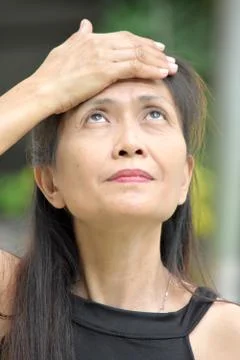 Female Senior Memory Problems 스톡 사진