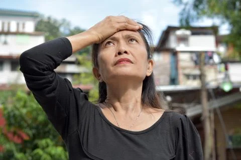 A Female Senior Memory Problems 스톡 사진